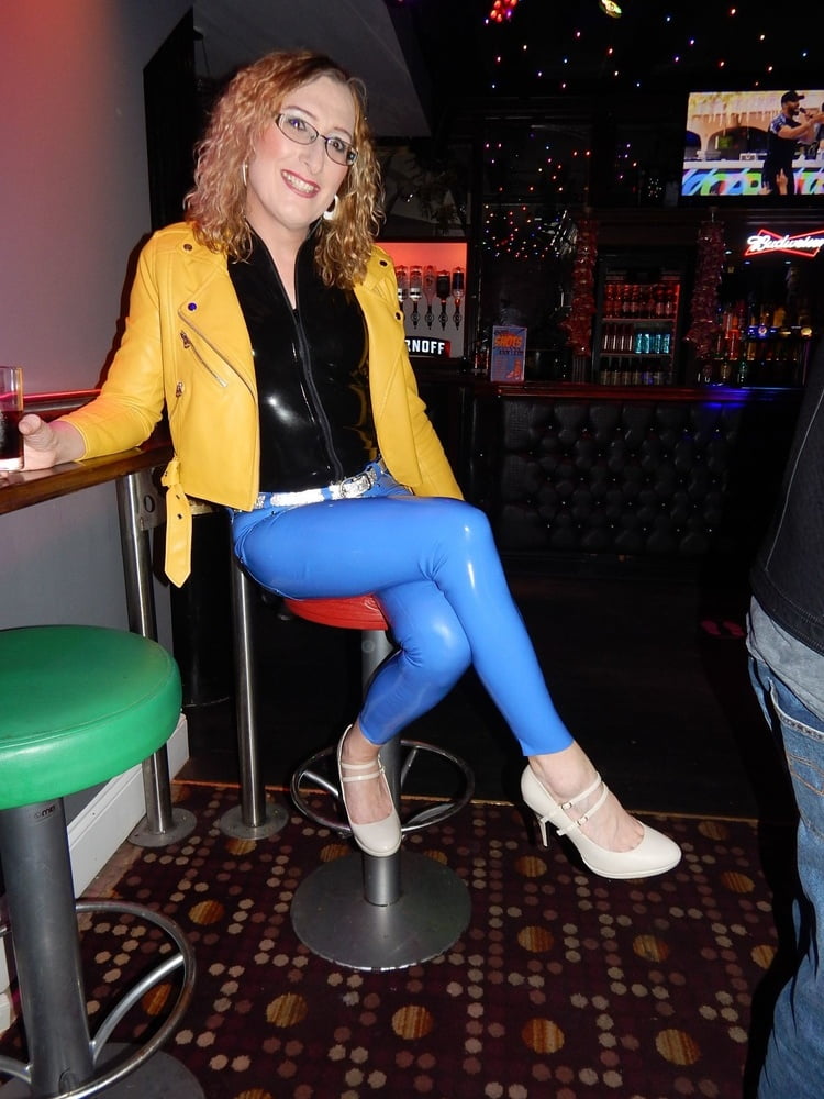 Latex Jeans and Top n the Pub #106665701