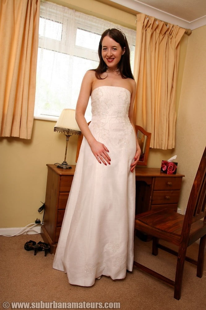 Bride Wedding Dress and Stockings #88738555