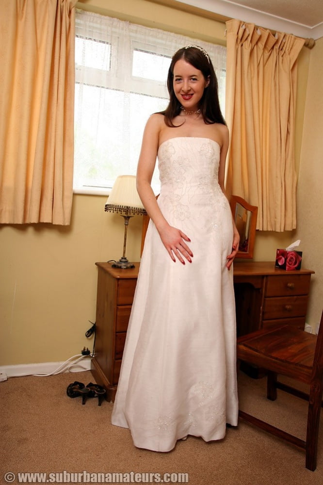 Bride Wedding Dress and Stockings #88738558
