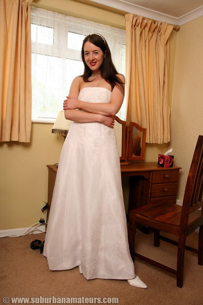 Bride Wedding Dress and Stockings #88738564