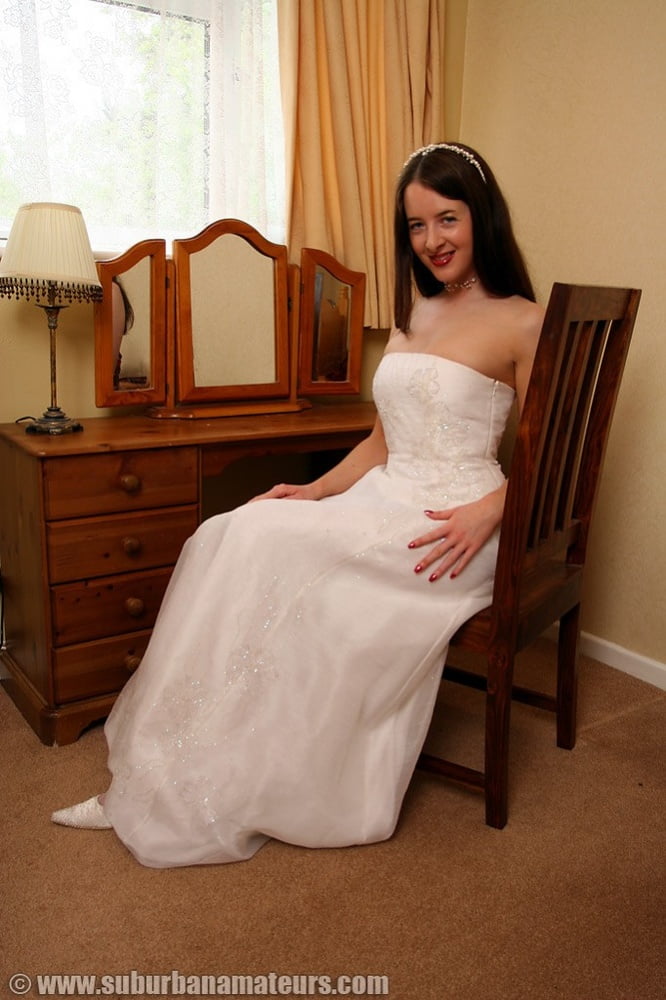Bride Wedding Dress and Stockings #88738570