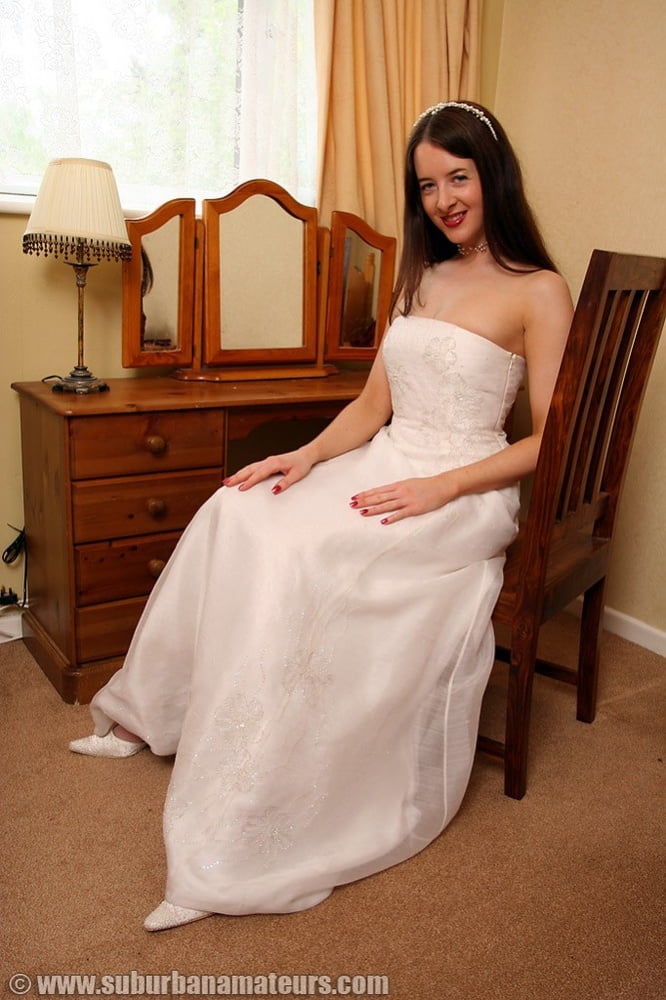 Bride Wedding Dress and Stockings #88738573