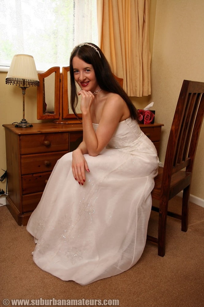 Bride Wedding Dress and Stockings #88738576
