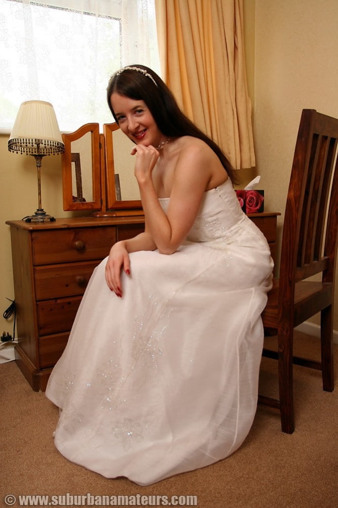 Bride Wedding Dress and Stockings #88738579