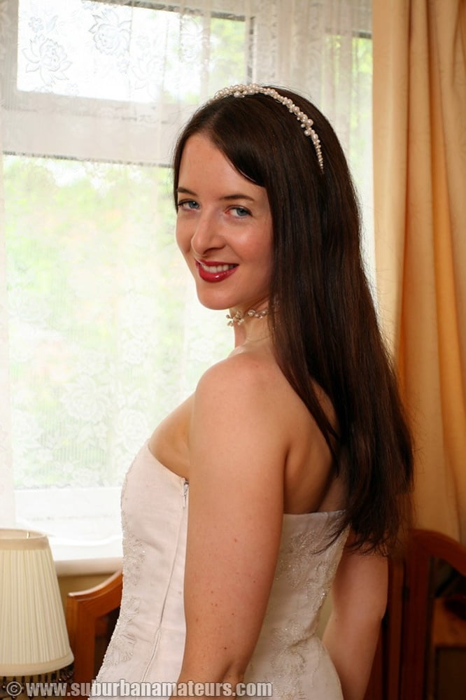 Bride Wedding Dress and Stockings #88738585
