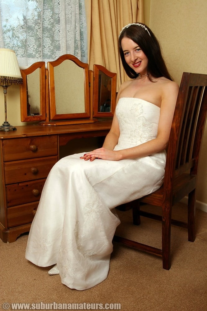 Bride Wedding Dress and Stockings #88738598
