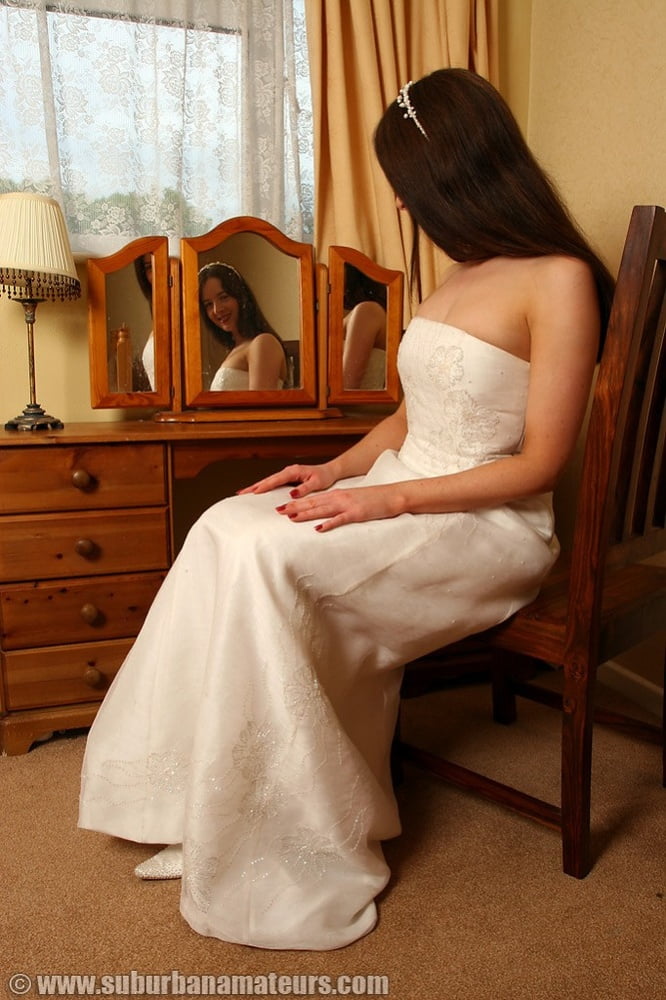 Bride Wedding Dress and Stockings #88738606
