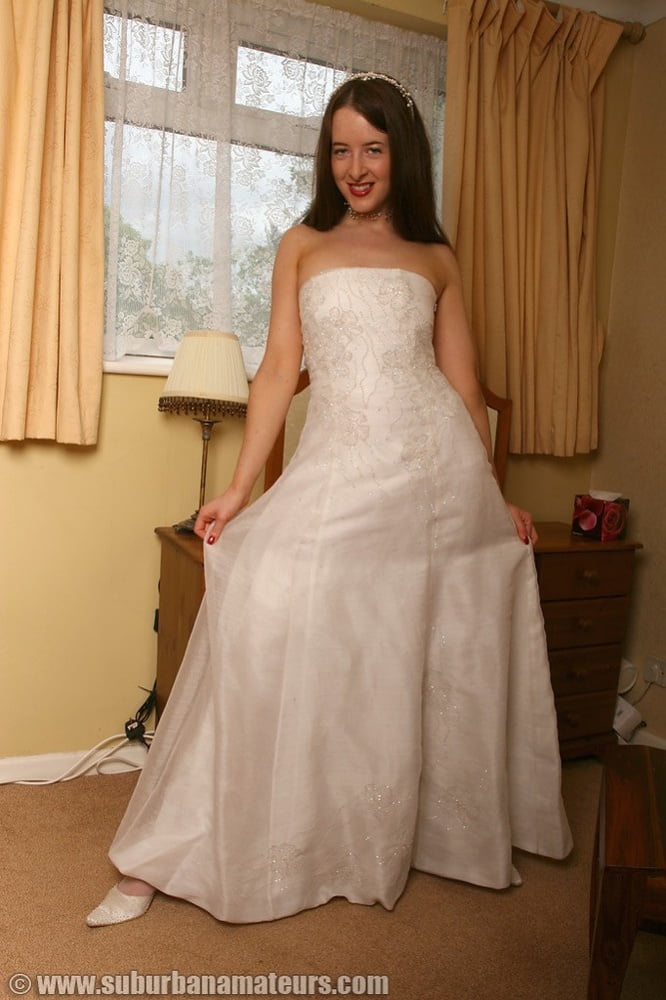 Bride Wedding Dress and Stockings #88738815