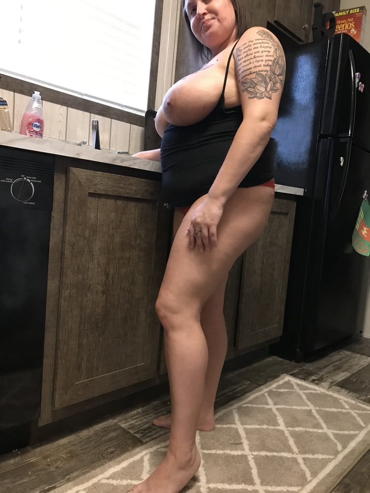 Huge natural tits walking through house naked #95916708