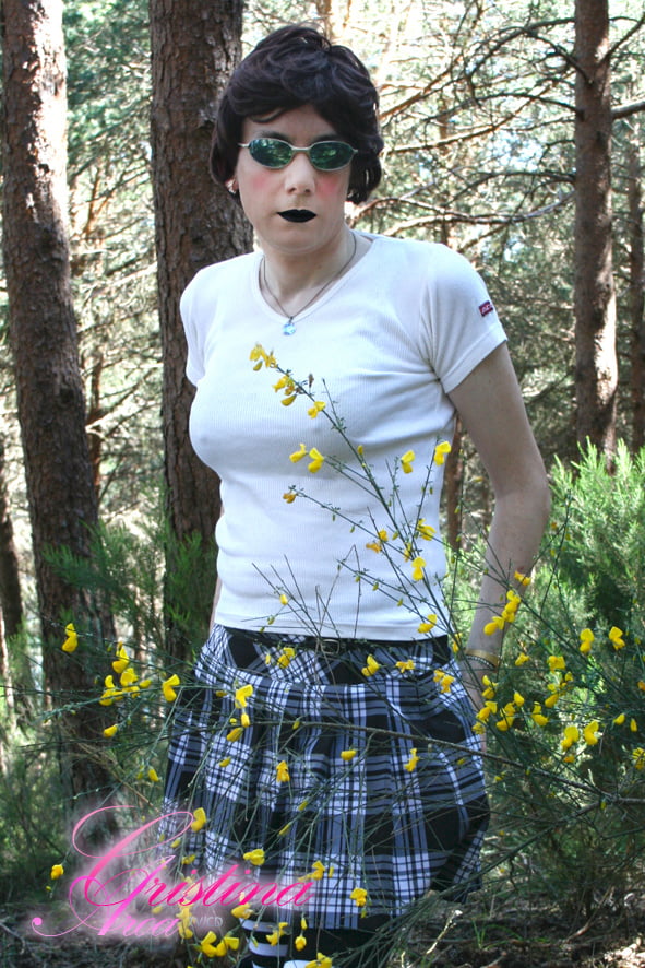 Sissy bitch exposed in the woods #106901259