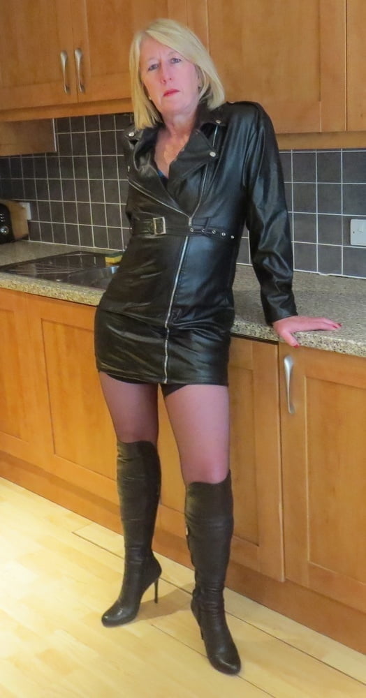 Wives and matures in leather n pvc #100379414