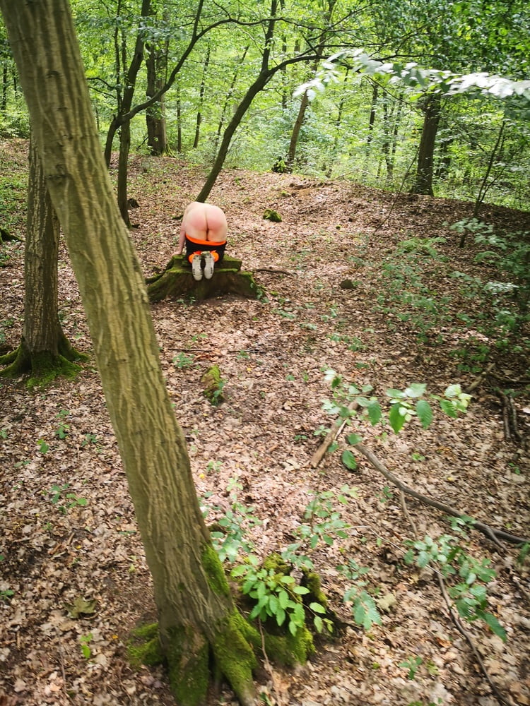 Nackte nackte Titten und Arsch in den Wäldern
 #106584195