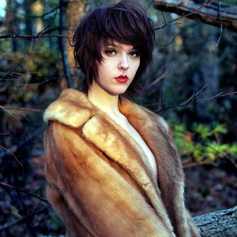 woman in fur coat 24 #99493460