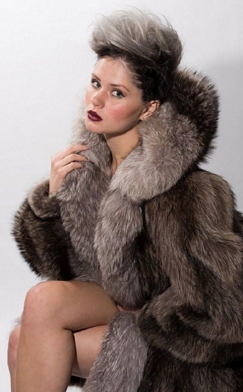 woman in fur coat 24 #99493617