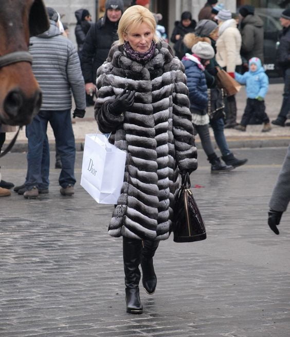 woman in fur coat 24 #99493641