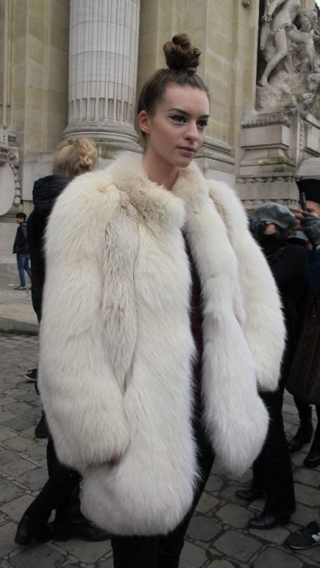 woman in fur coat 24 #99494115