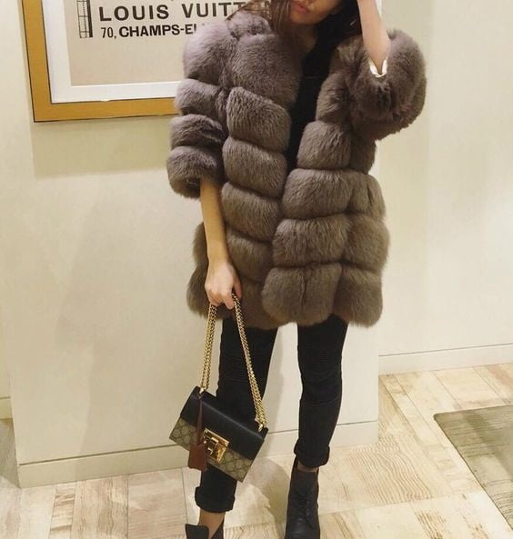 woman in fur coat 24 #99494372