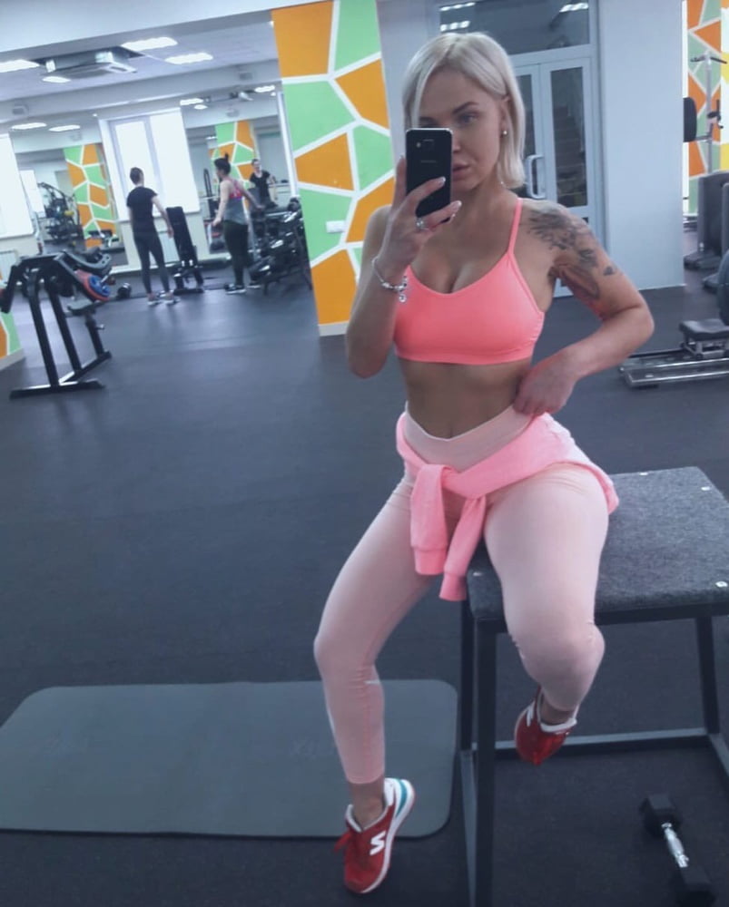 Serbian hot fitnes whore blonde girl beautiful ass Danica R. #101898663