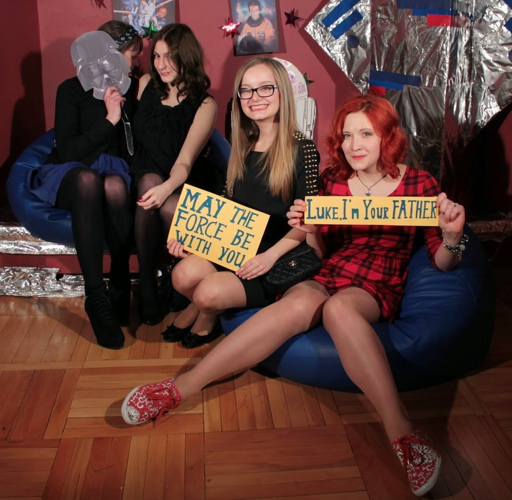 Nerdy Girls Party in Pantyhose Part 2 #99280151