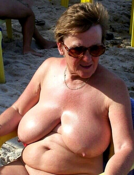 BBW matures and grannies at the beach 509 #82257387