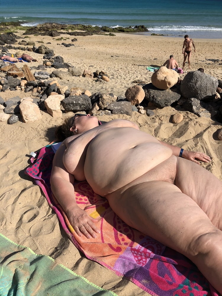 BBW matures and grannies at the beach 509 #82257408