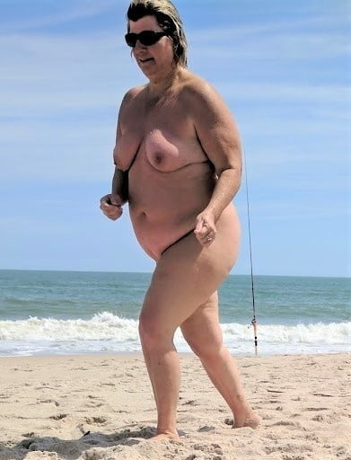 BBW matures and grannies at the beach 509 #82257417