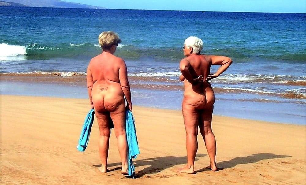 BBW matures and grannies at the beach 509 #82257423