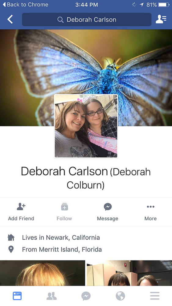 Deborah carlson
 #98630853