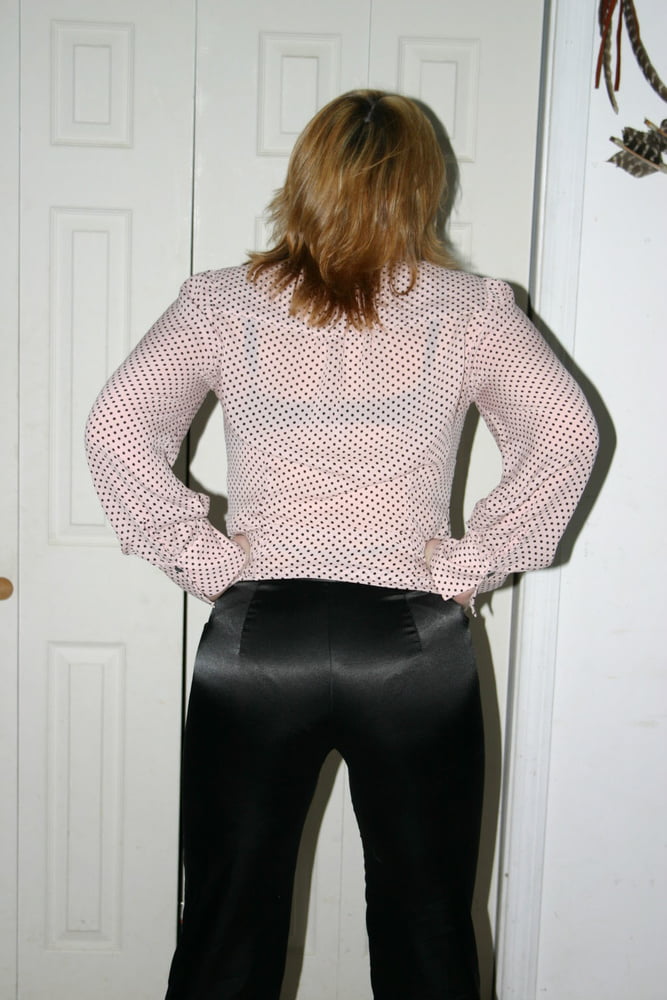 Mum posing in satin panties #88088698