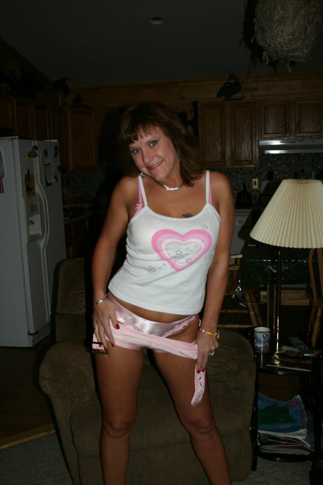 Mum posing in satin panties #88089042