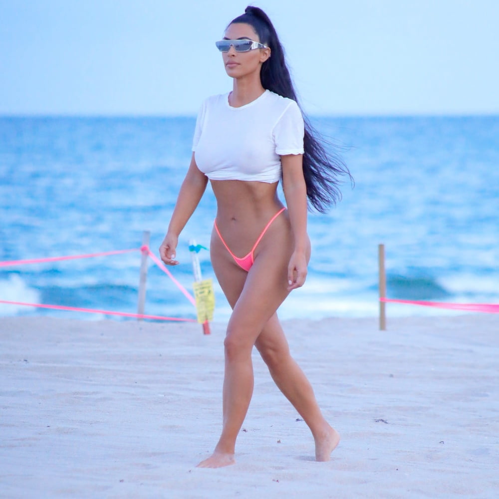 Kim Kardashian Big Ass Thong Bikini #81730505