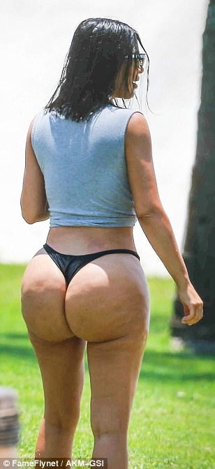 Kim Kardashian Big Ass Thong Bikini #81730511