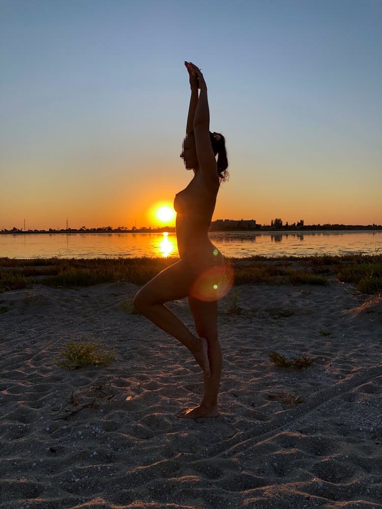 Yoga on a Nude beach #107214832