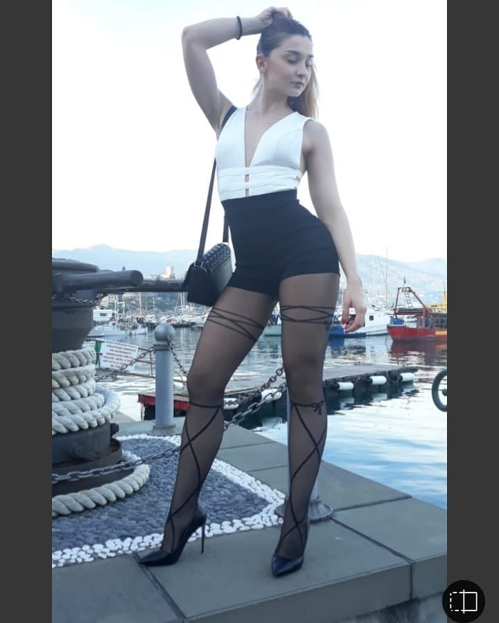 black stockings nylon pantyhose sexy legs 12 #100292971