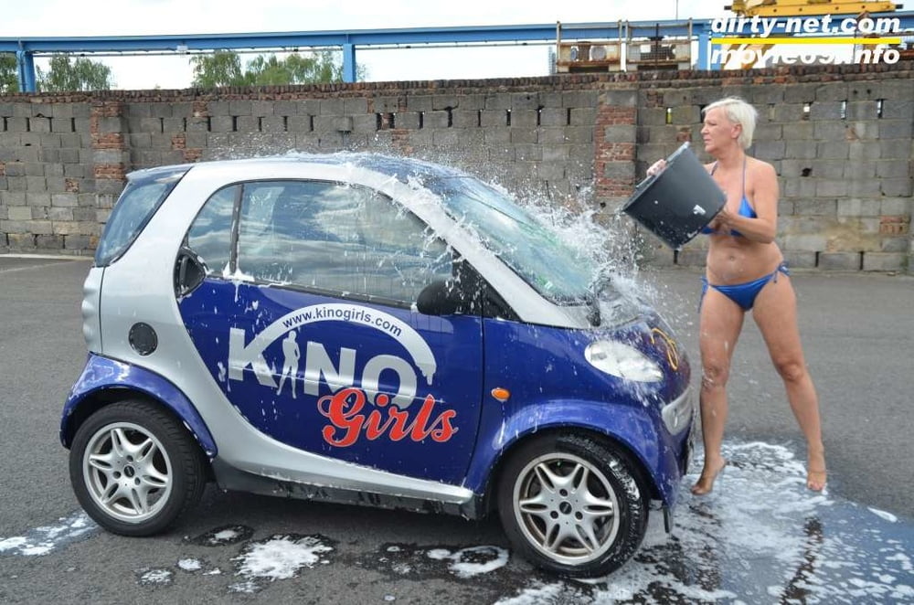 Jill Summer at the carwash in a bikini and topless #106700484