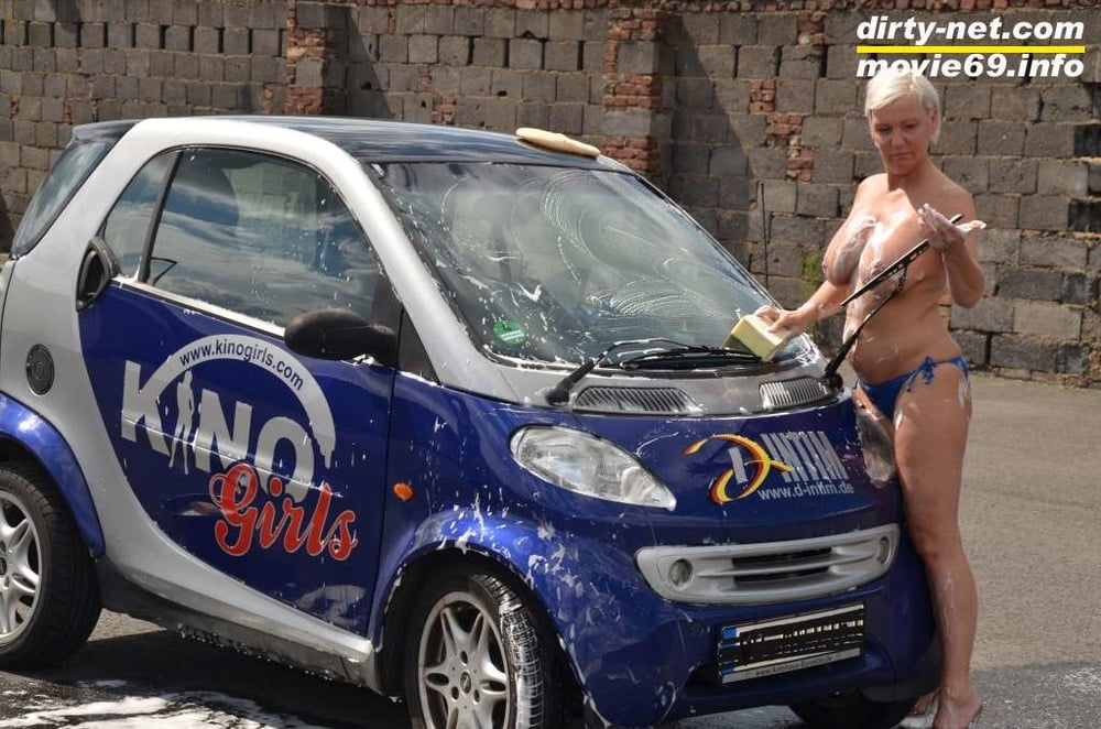 Jill Summer at the carwash in a bikini and topless #106700494