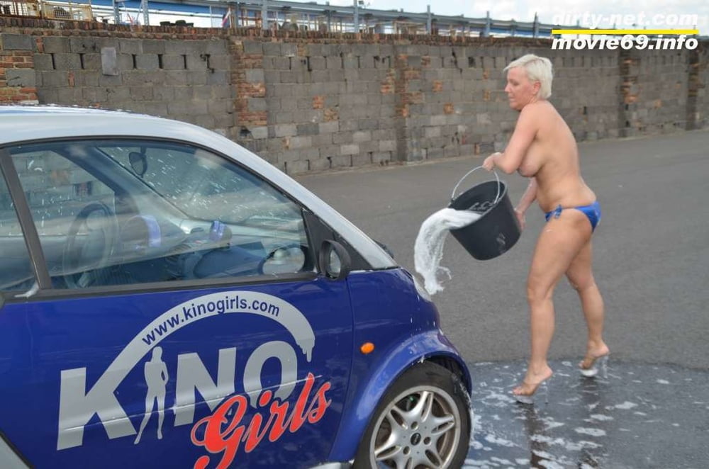 Jill Summer at the carwash in a bikini and topless #106700498