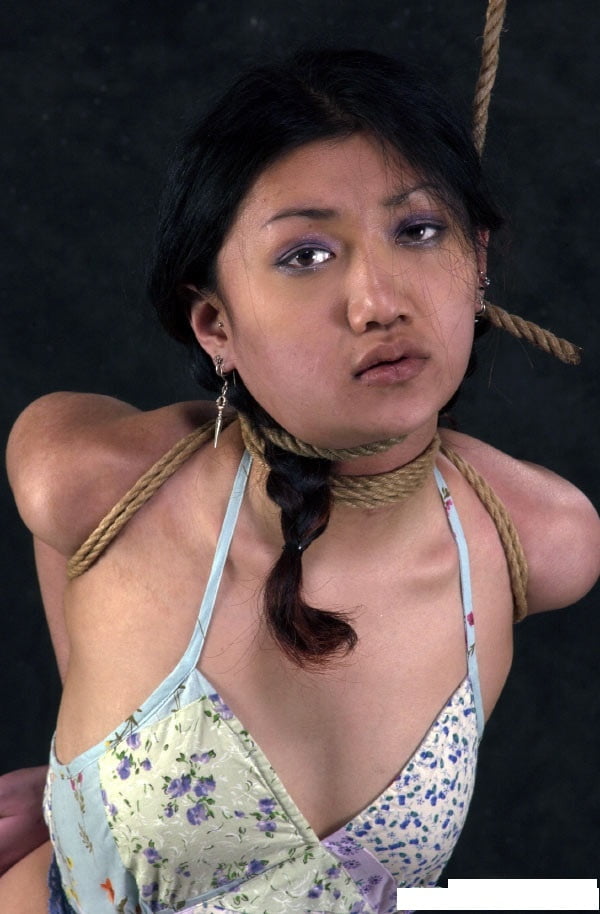 Submissive chink whore in bondage for our use #92656076