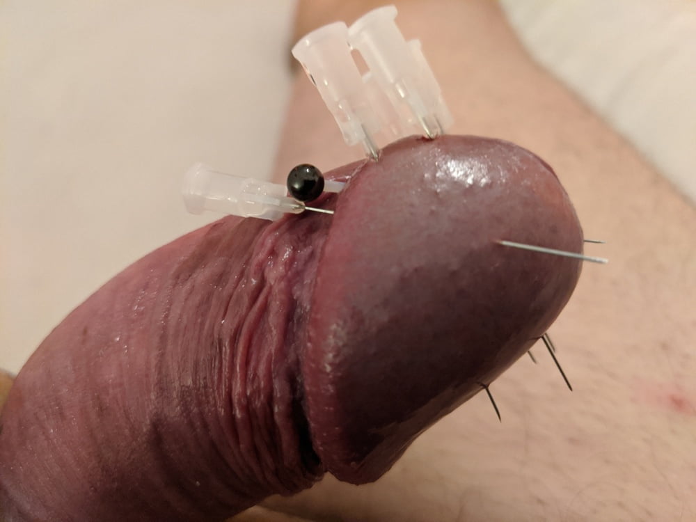 Cock Head Piercing Needle Fetish CBT