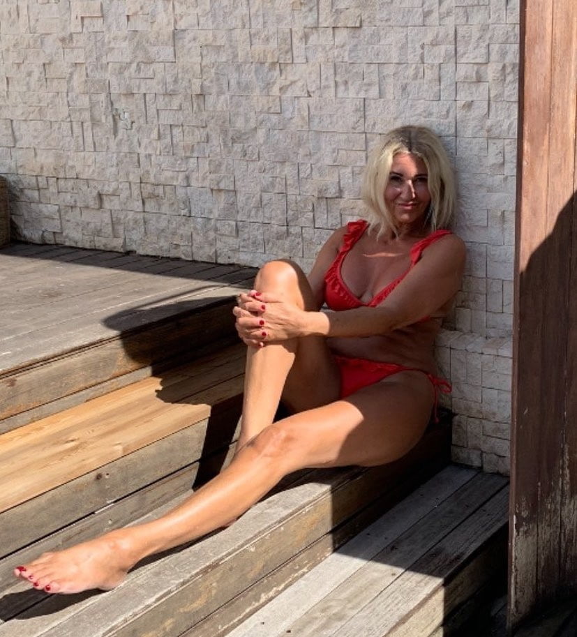 Hot mature Danish mom in bikini #105596134