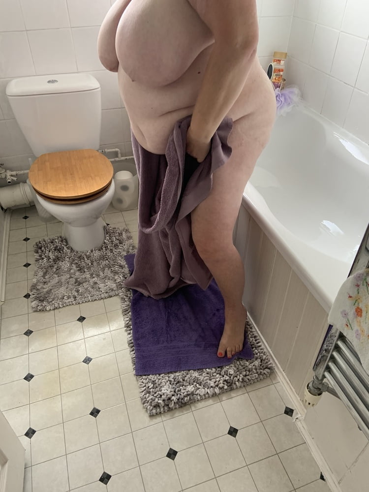 My BBW wife in the shower and getting ready #89477063