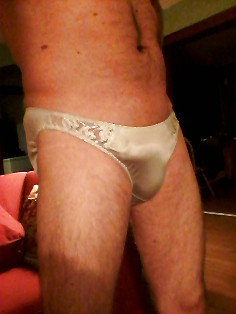 White Nylon Bikini Panties and Bra #107128976