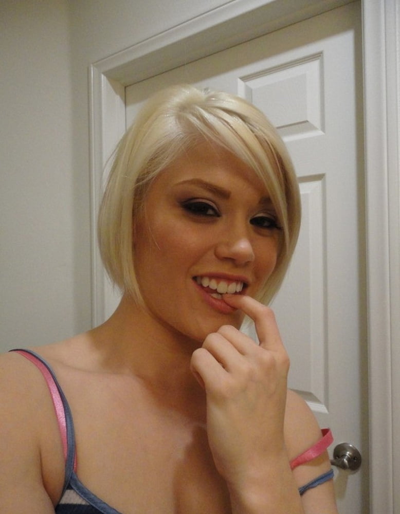 SHORT HAIR BLONDE SUCK AND FUCK #91765947