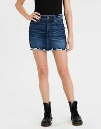 Jeans miniskirts #88357544