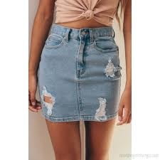 Jeans miniskirts #88357545
