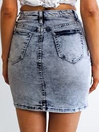 Jeans miniskirts #88357547