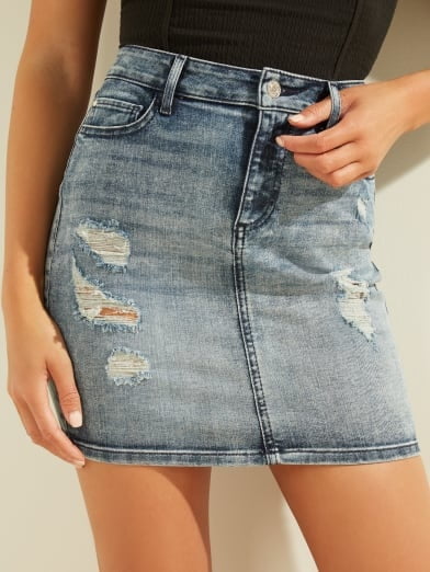 Jeans miniskirts #88357583