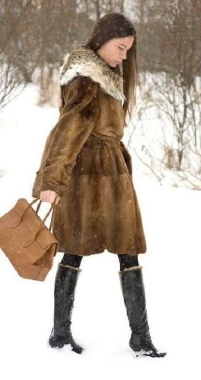 woman in fur coat 22 #101782132