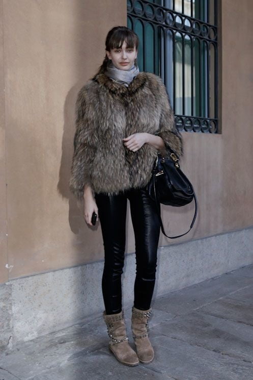 woman in fur coat 22 #101782744