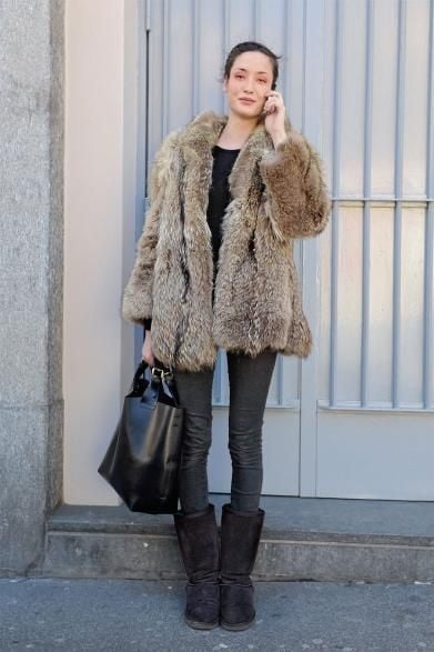 woman in fur coat 22 #101782850